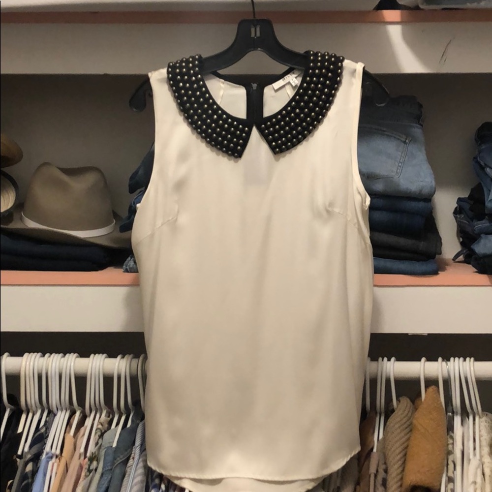 Milly studded collar top